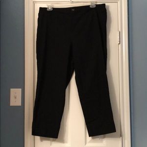 Black textured slacks